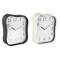 Black & White Metal Textured Decorative Clock Set